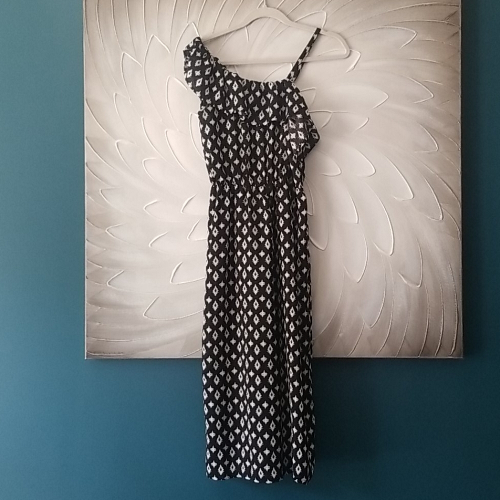 One shoulder palazzo jumpsuit